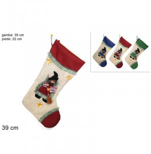 CALZA BEFANA JUTA CM 39 CM