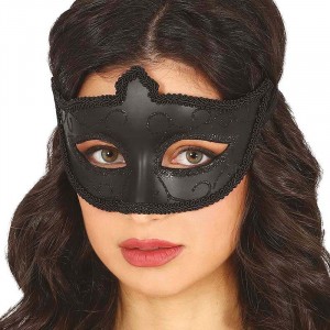 MASCHERA NERA CON GLITTER