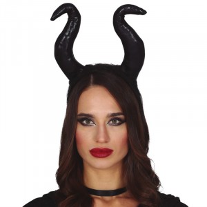 DIADEMA STREGA CORNA NERE