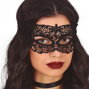 MASCHERA NERA IN PIZZO