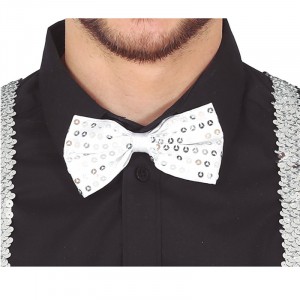 PAPILLON PAILLETTES ARGENTO