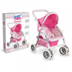 PASSEGGINO IN METALLO SCHIENALE REG. H. 65 CM