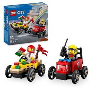LEGO VEICOLI DA CORSA PIZZAIOLO VS POMPIERE 60458