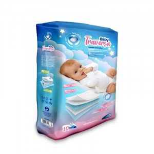 TRAVERSE BABY CAMBIO PANNOLINO 60 X 60 CM 10 PZ