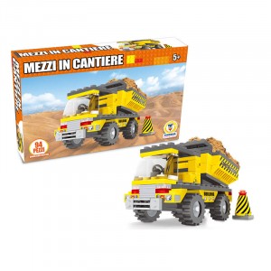 COSTRUZIONI CLICK CLACK MEZZI IN CANTIERE 94 PEZZI