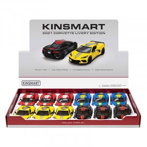 D:CAST 1:34 CORVETTE LIVERY EDITION DISPLAY KINSMART
