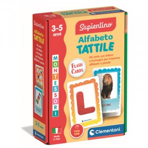 MONTESSORI CARTE ALFABETO TATTILE CLEMENTONI
